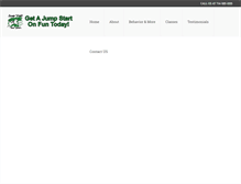 Tablet Screenshot of jumpstartdogsports.com
